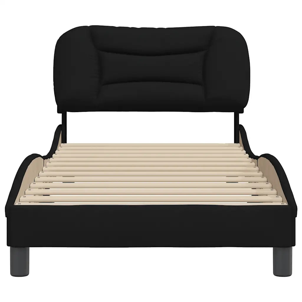 Giroletto senza Materasso Hvar Nero 80x200 cm Tessuto 3207732