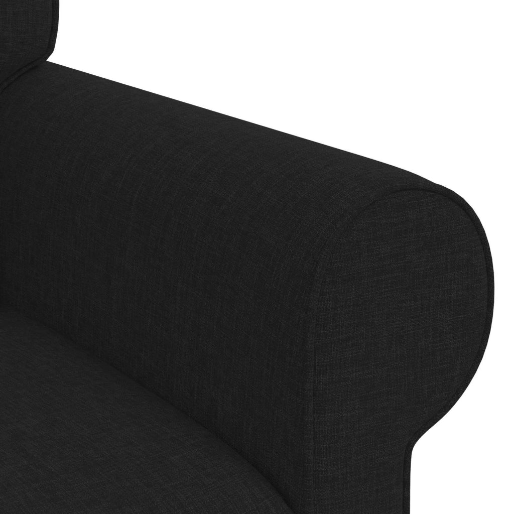Divano | Divano da soggiorno | Sofa Nero 95 x 82 x 80 cm Tessuto