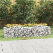 Gabbione ad Arco con Letto Rialzato 200x50x50 cm Ferro Zincatocod mxl 110710