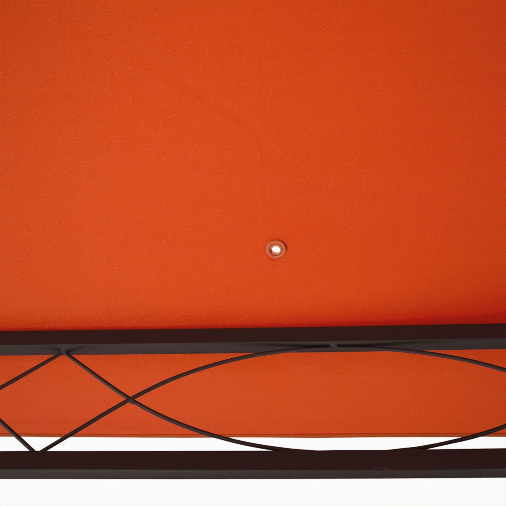 COPERTURA DI RICAMBIO PER GAZEBO 298x295 cm Arancione in Poliestere