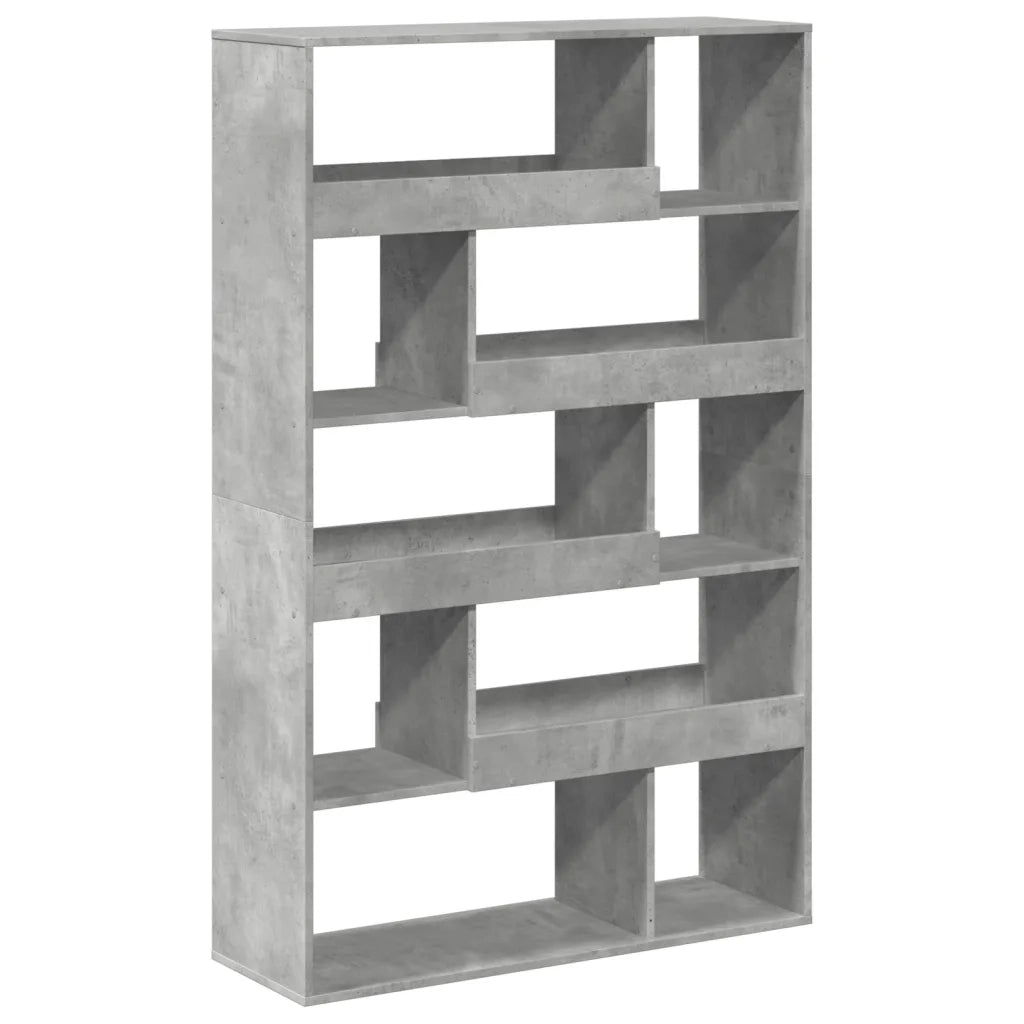 Libreria-Scaffale per Libri-Mobile di Stoccaggio Grigio Cemento 100x33x156,5 cm in Truciolato 952666