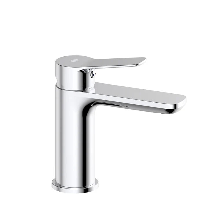 Set mobile bagno VOLUM 120x45 cm Estepa con lavabo, specchio LED, colonna 140 cm e rubinetto