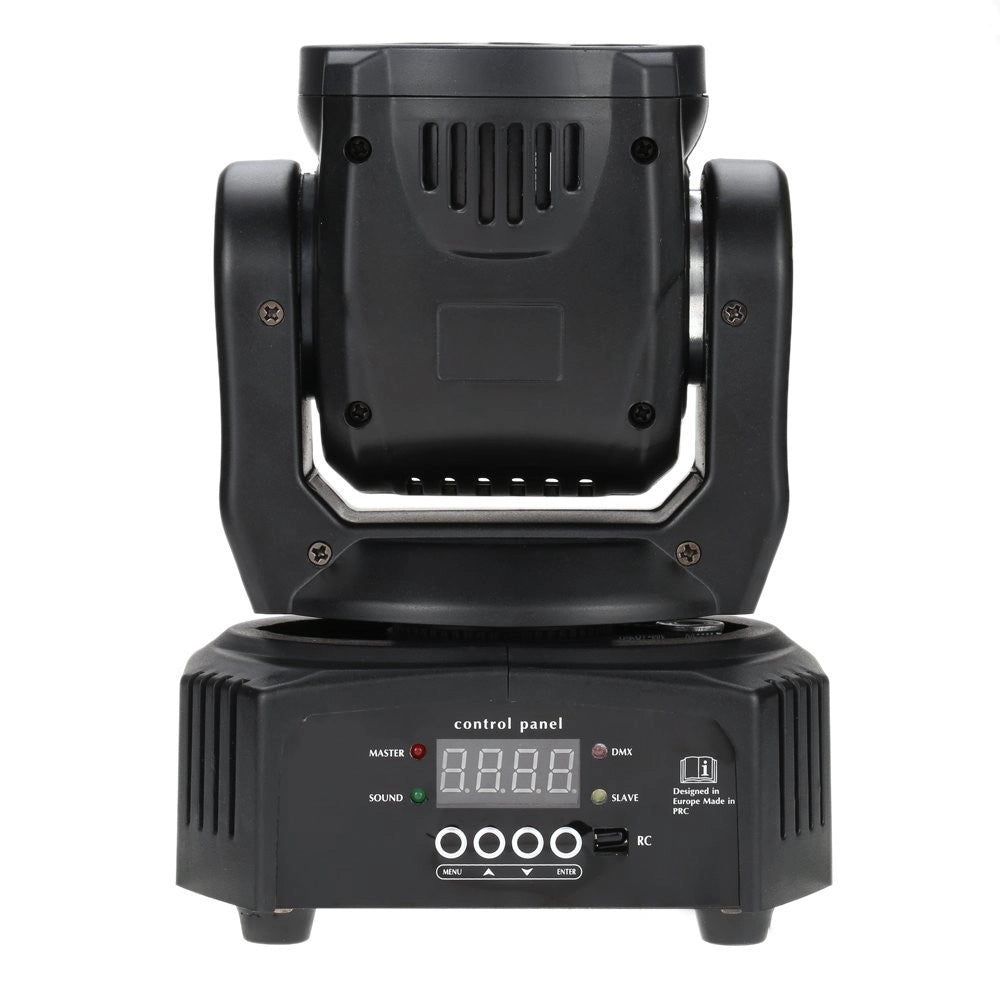 Trade Shop - Proiettore Testa Mobile Rotante Effetti Luce Discoteca Dmx 512 Rgb 18 Led 52w -