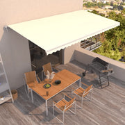 Tenda da Sole Retrattile Automatica 600x350 cm Crema 3069047