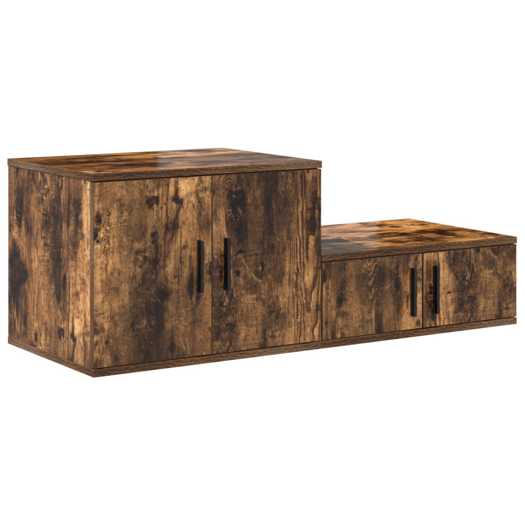 Armadio da Stoccaggio  in Quercia Affumicata 103x41x40 cm in Legno Ingenerizzato