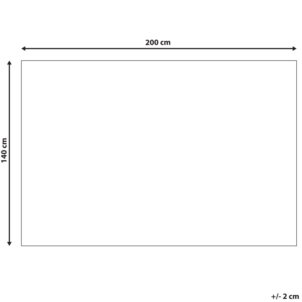 Tappeto grigio e beige poliestere 140 x 200 cm a pelo corto moderno motivo astratto