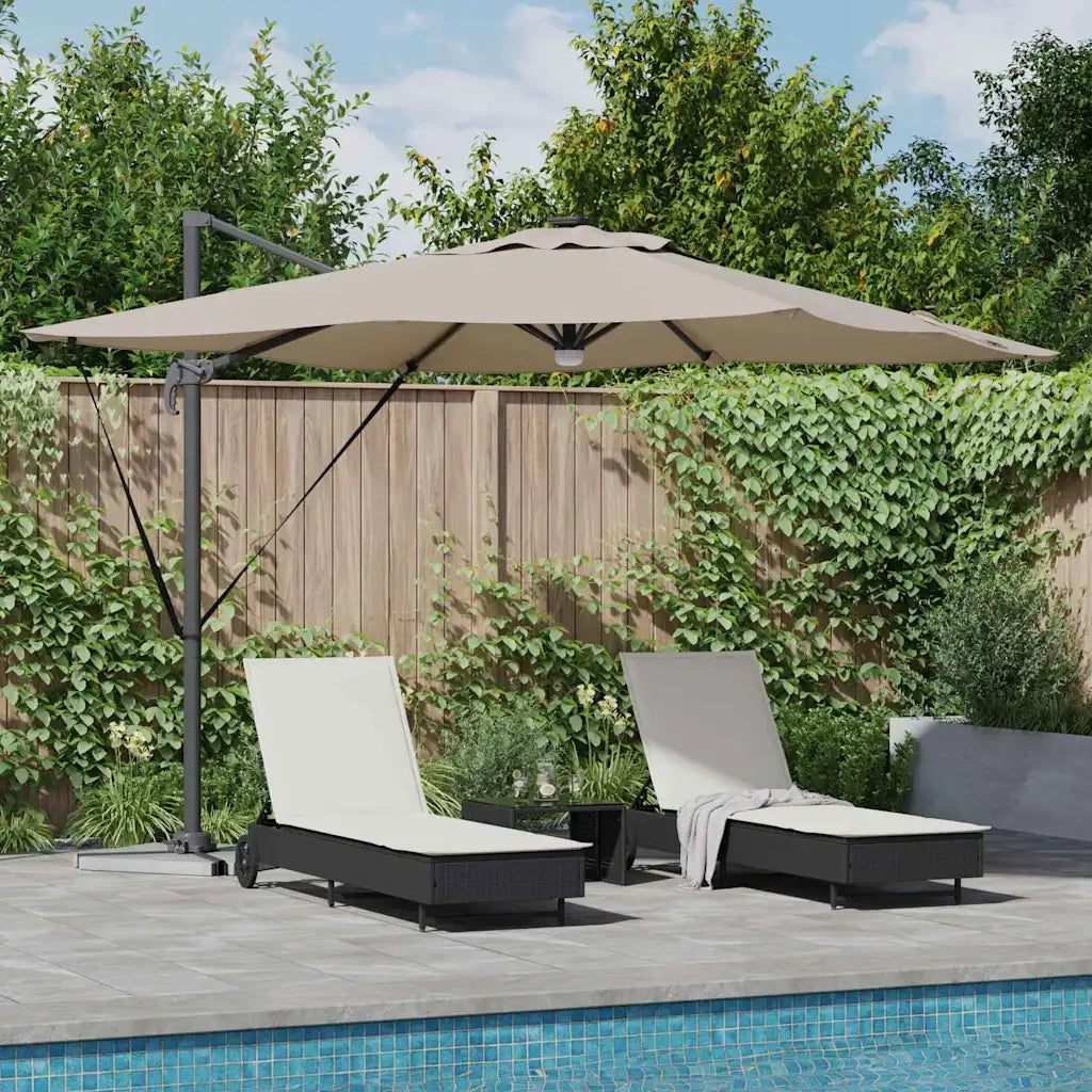 Parasole Roma-Ombrellone da giardino Talpa 286 x 284 x 270 cm Alluminio e Poliestere