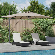 Parasole Roma-Ombrellone da giardino Talpa 286 x 284 x 270 cm Alluminio e Poliestere