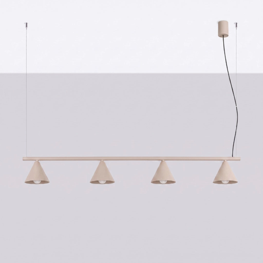 Lampadario NOX 4L taupe