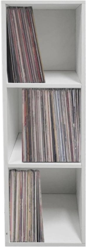 Cassetto di Archiviazione per LP, 3 Cassetti per Dischi, Libri e Accessori per la Casa