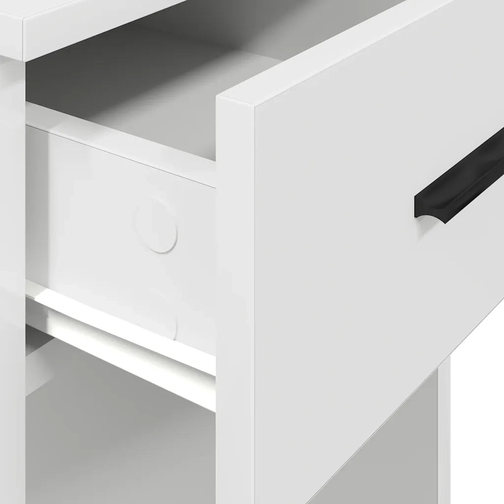 Supporto a Torre per Computer con Cassetto Bianco 35x45x77 cm CFW8314488