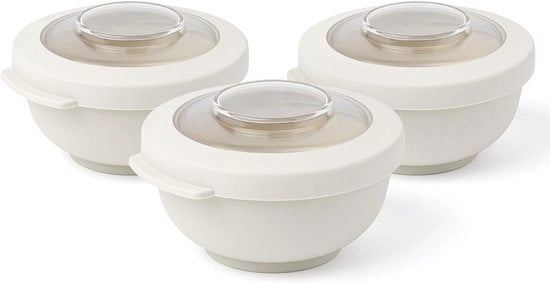 Contenitori di conservazione alimentare a tenuta di aria - 3 pezzi - 200ml - BPA libero - Resistenti al lavastoviglie - Per Meal Prep/Snacks - Scatole di conservazione