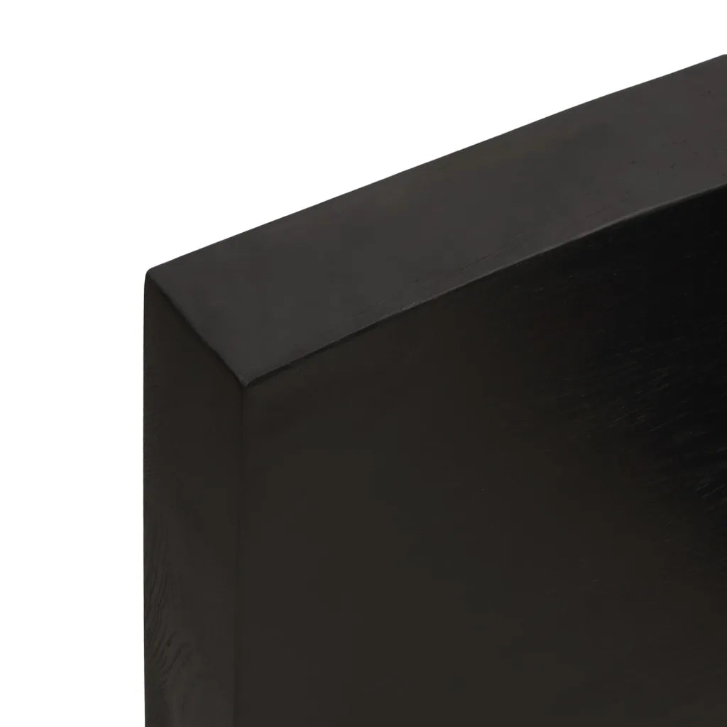 Mensola | Ripiano | Scaffale Marrone Scuro 100x60x(2-6) cm Massello Rovere Trattato