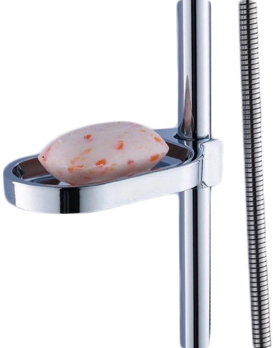 Sostituto di sapone - Raccordabile - Sostenibile - Argento - Contenitore di sapone - Accessorio da bagno - Adatto per doccia - 22 mm