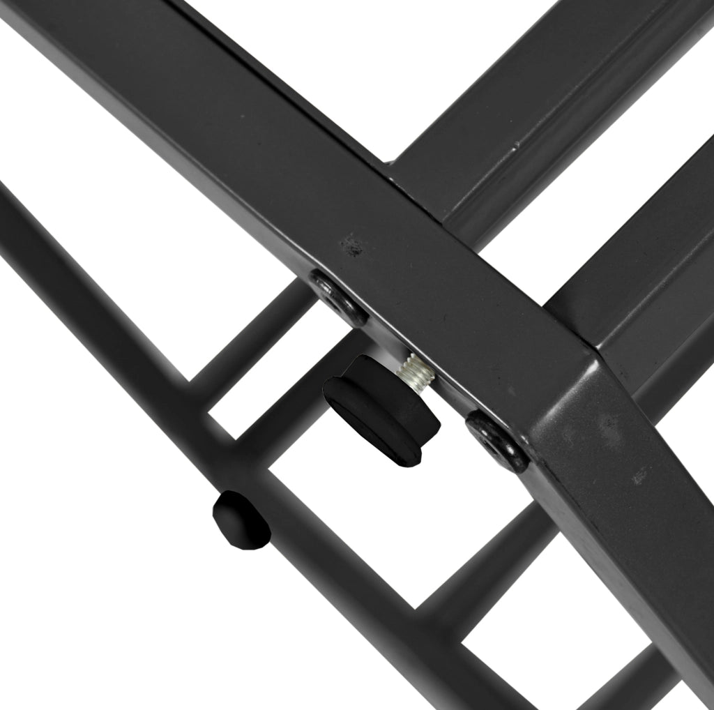 Tavolo da pranzo esagonale 115.5x100x75 cm; MDF e metallo; bianco e nero