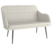 Panca Crema 110x76x80 cm in Velluto CFW3949583