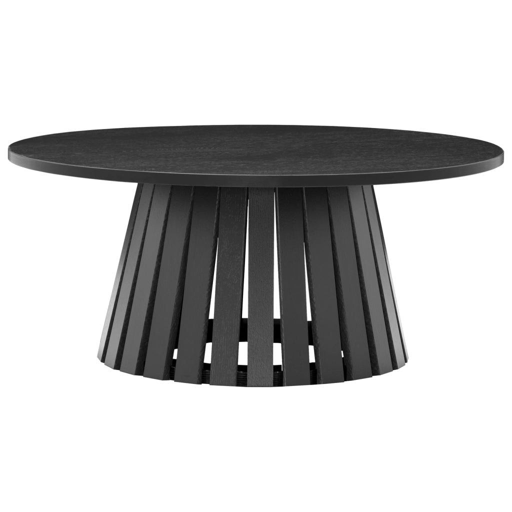 LIVTavolino rotondo 80cm in stile scandinavo nero