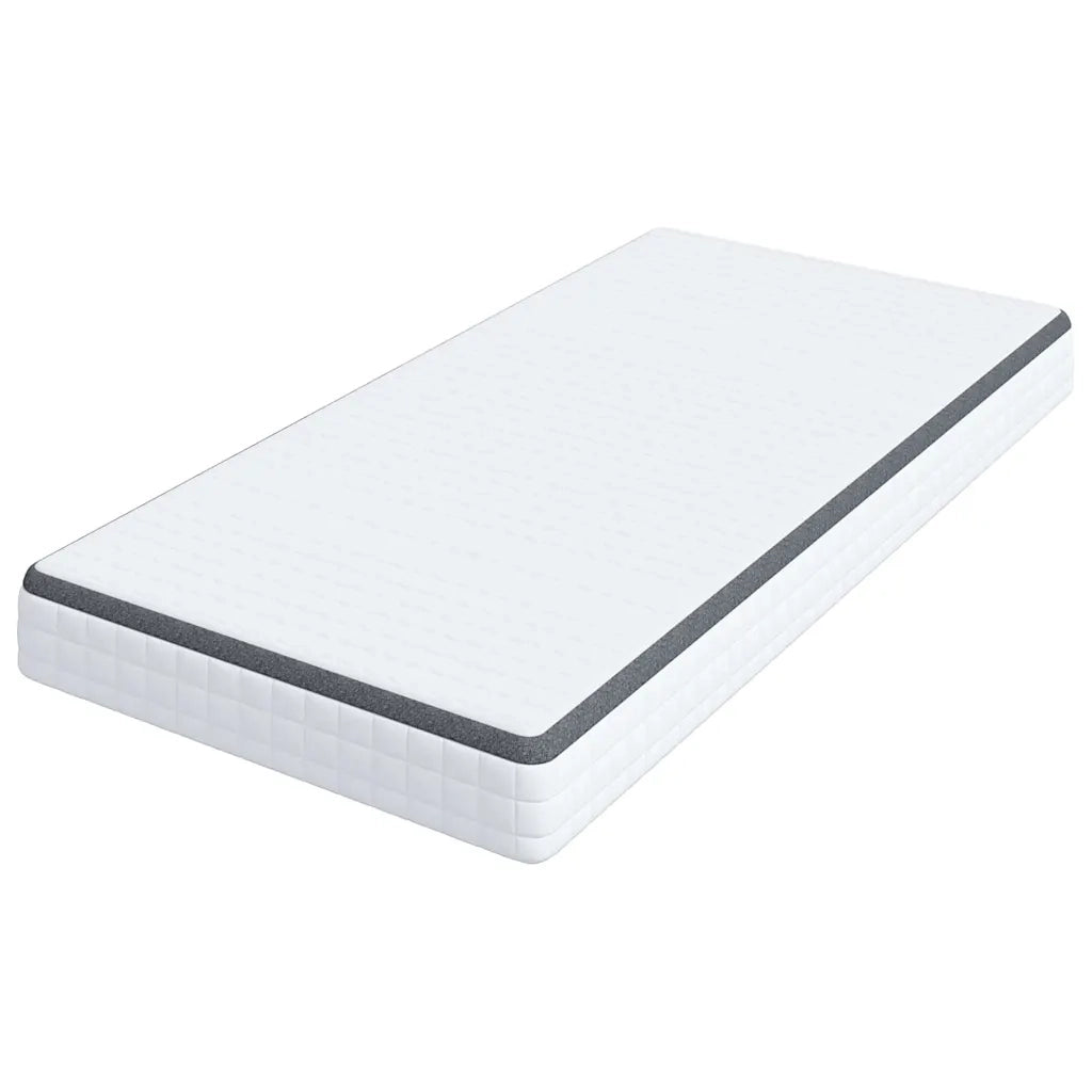 Materasso Bianco e Grigio 100 x 200 cm Molla Bonell