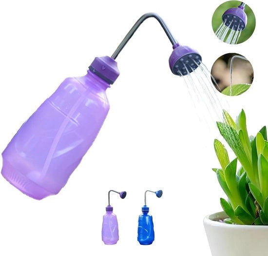 Giocatore di acqua per piante da interni 450 ml - Giocatore di acqua per piante da interni per innaffiare - Adatto per piante piccole - Blu