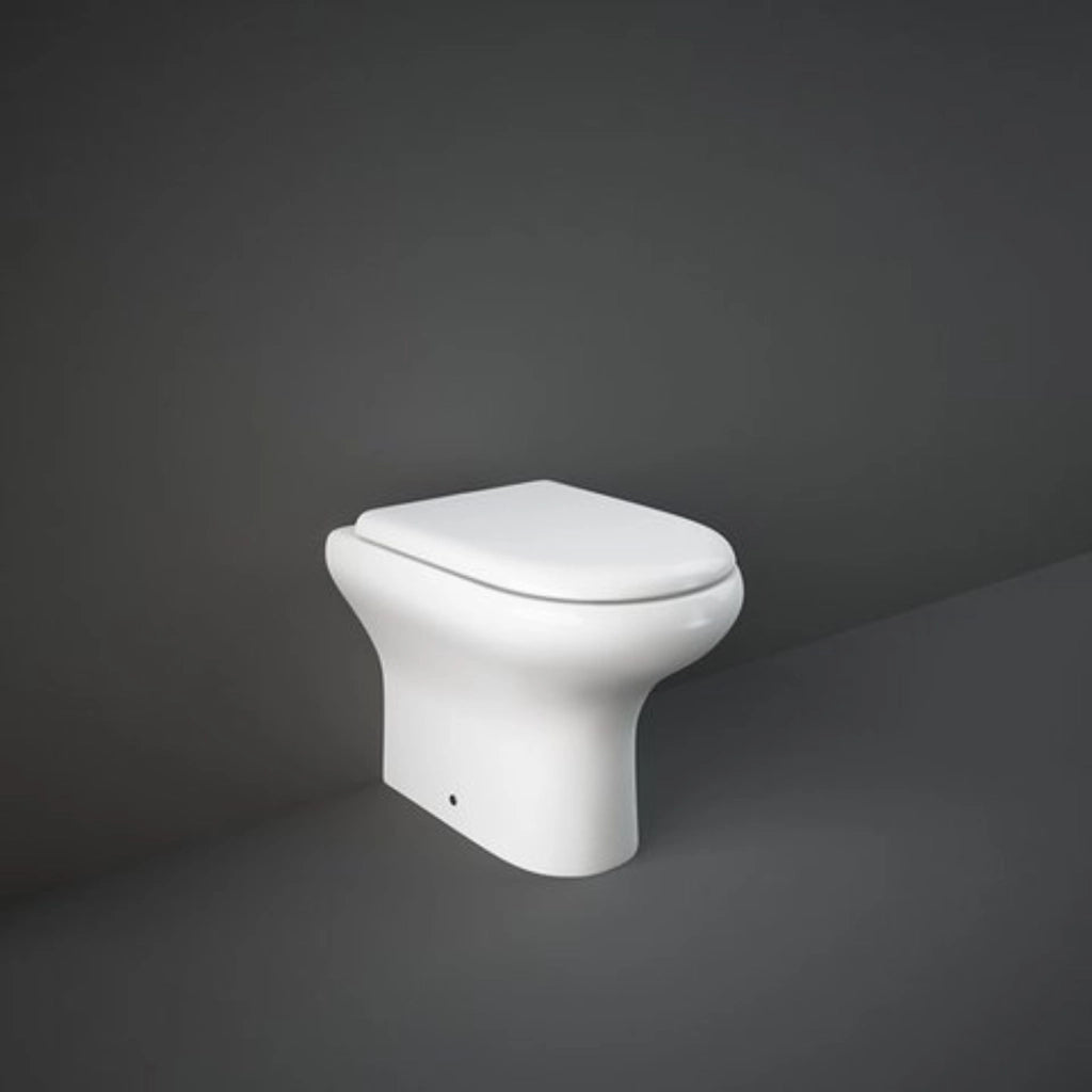 Vaso WC a Pavimento Filo Parete Rak Compact In Ceramica Sedile per Vaso Rak Compact Originale