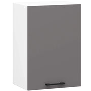 Mobile da cucina pensile sistema AKORD OLIWIA Bianco 40 cm 1 anta inserto frontale Grigio Grafite 40x30x58 cm