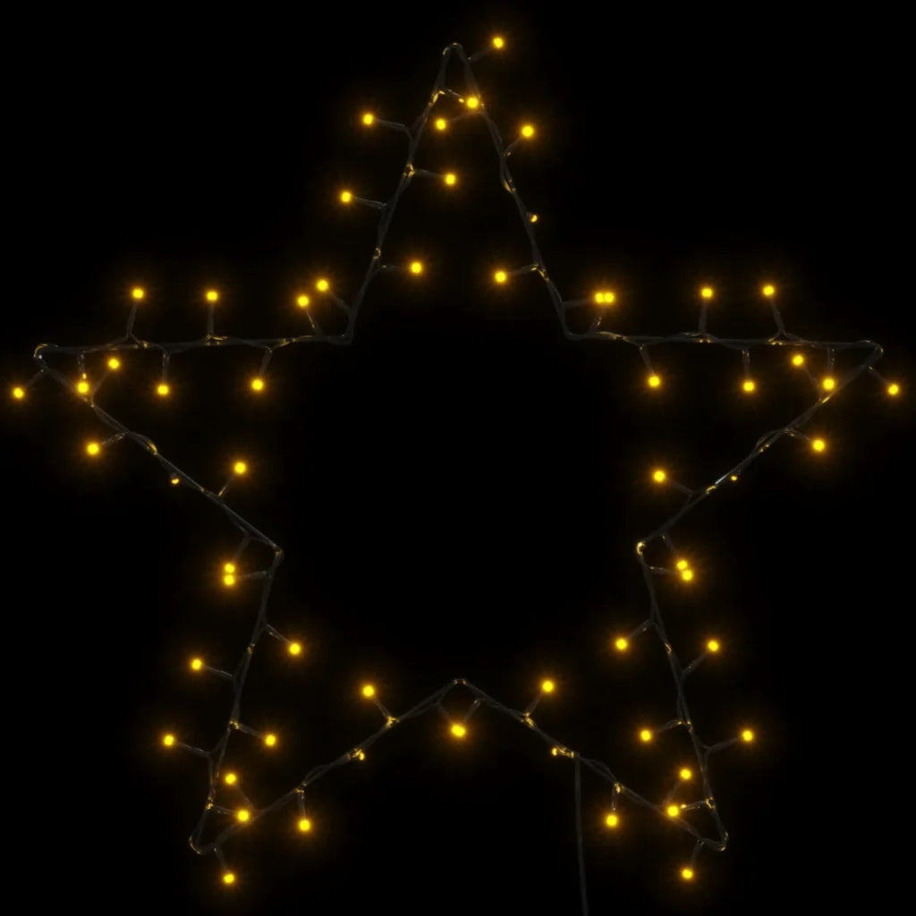 Luci di Natale Stella Silhouette 80 LED Bianco Caldo CFW2863847