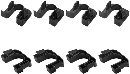 Clip per pannellamento auto - Bevestigabattenti - Materiale resistente e leggero - Nero - Pezzo di ricambio - Adatto per diversi veicoli...