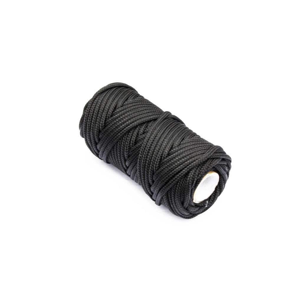 Treccia per veneziana in polipropilene Ã˜ 3 mm. nero 20 mt.