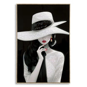 Dipinto Su Tela Laccato Marty Con Cornice -a- cm 62x4x92
