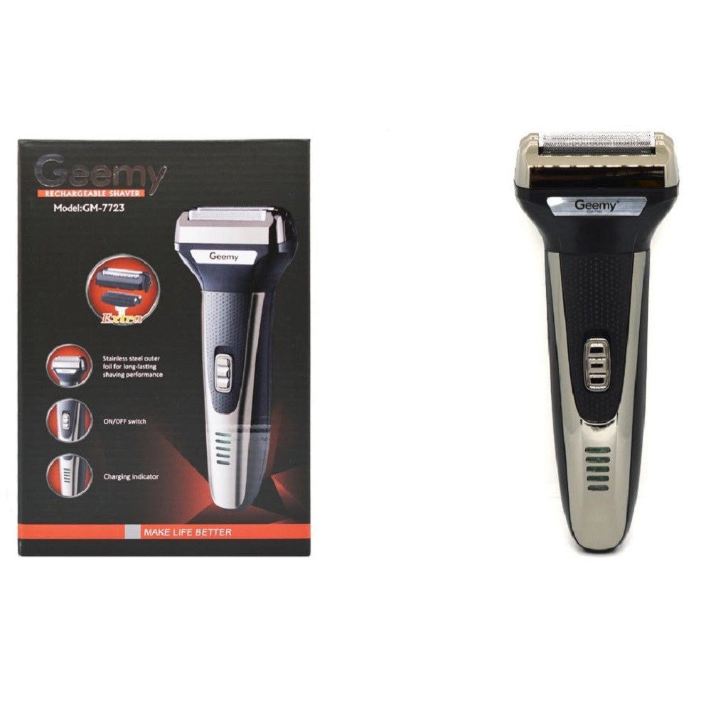 Trade Shop - Rasoio Elettrico Regolabarba Rasatura Viso Rifinitore Batteria Senza Fili Gm7723 -