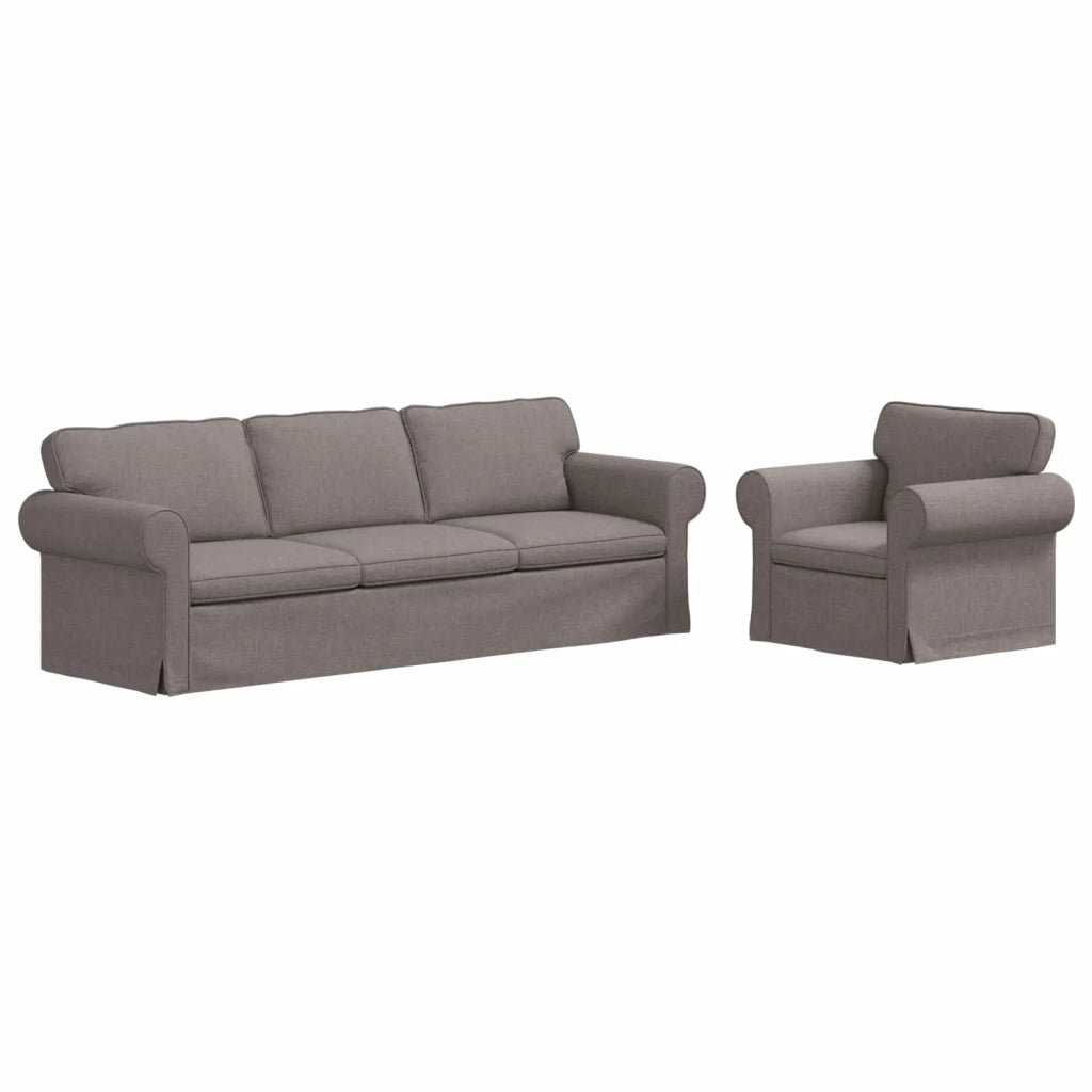 Divano 2 pcs Talpa 245 x 82 x 80 cm Tessuto