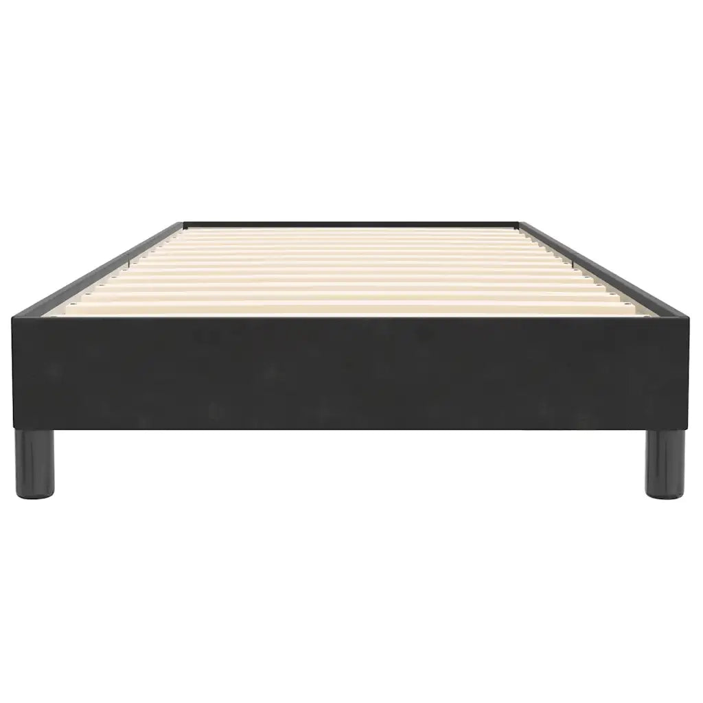 vidaXL Letto a Molle senza Materasso Nero 90x220 cm in Velluto