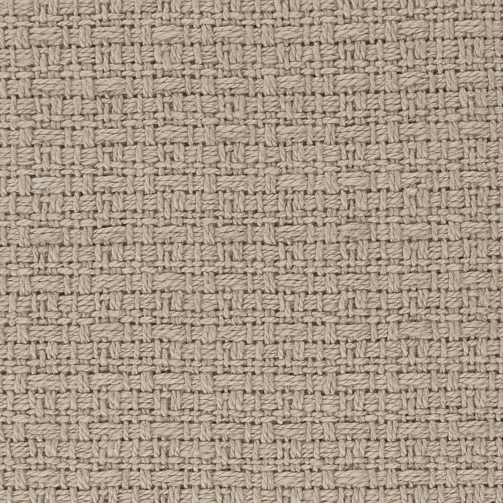 Copriletto tortora in tessuto di cotone 220 x 240 cm con frange Coperta decorativa Biancheria da letto design classico Camera da letto