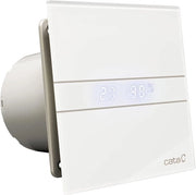 Ventilatore per Bagno - Ventilatore per Bagno E-120 GT - Esterno - Fronte in Vetro - Timer - Classe di Efficienza Energetica B - Silenzioso - 17 cm Largo