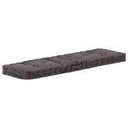 Cuscino per pallet | Cuscini per sedie e Pavimento in Cotone 120x40x7 cm Antracite