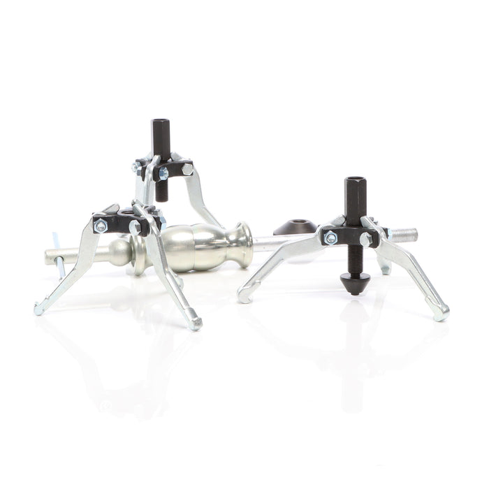 Set 5 pezzi estrattori a 3 bracci per cuscinetti interni ed esterni con martello scorrevole