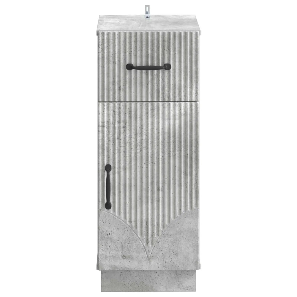 Mobiletto da Bagno HOORN Grigio Cemento 30 x 31 x 77 cm 897268