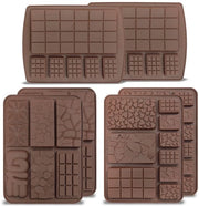 Forme di cioccolato in silicone a forma di confezione da 6 pezzi - Forme di cioccolato - Sicure contro surriscaldamento - 13 forme - Dimensioni 18,7 x 14 cm - Forme per cioccolato
