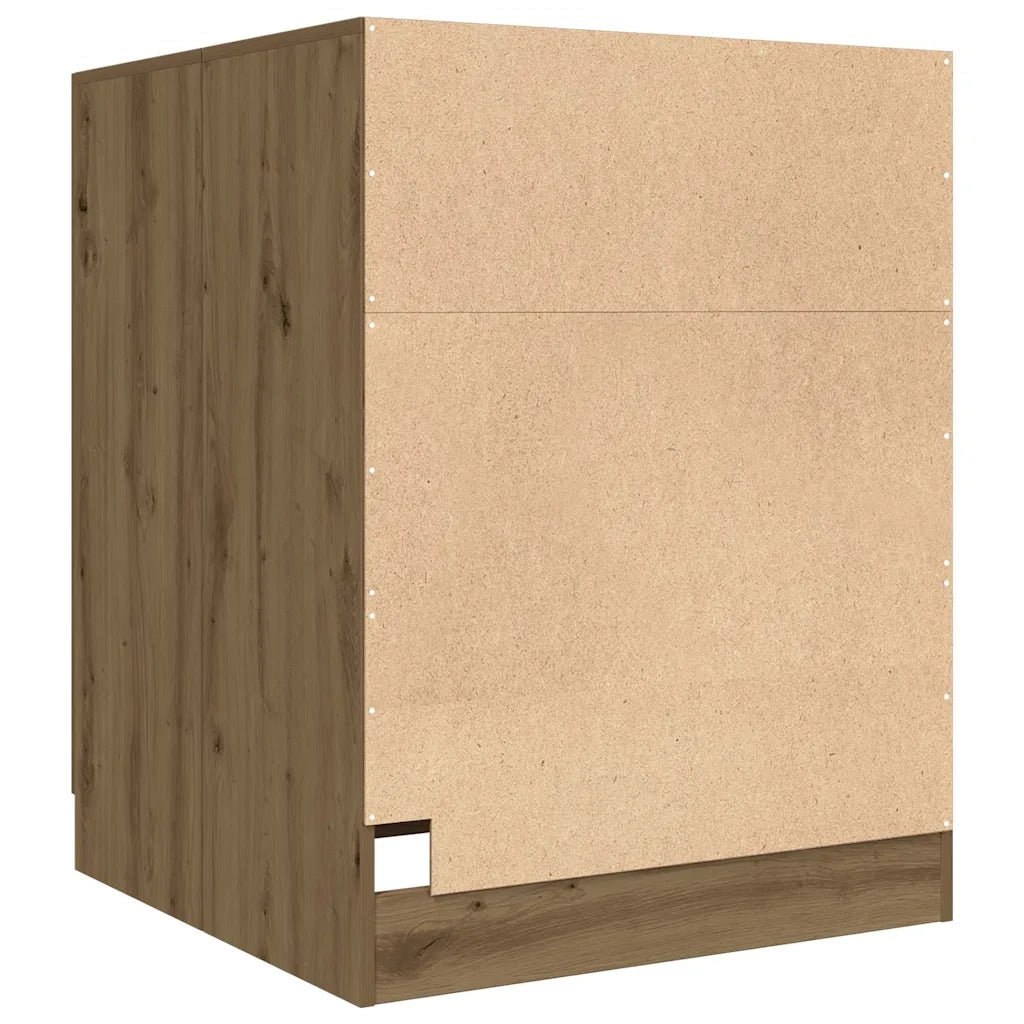 Mobile per Lavatrice Rovere Artigianale 70,5x71,5x91,5 cm CFW4672666