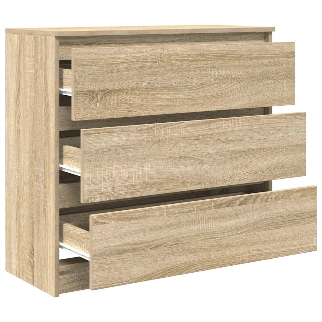 Credenza Rovere Sonoma 80x35x76 cm in Legno Multistrato 861735