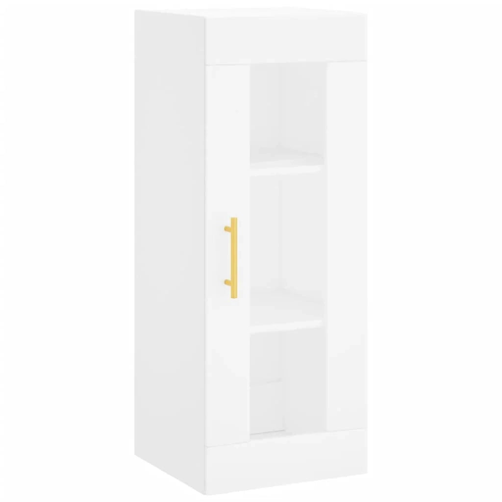 Buffet credenza cassettiera mobiletto mobile contenitore organizer per cucina soggiorno salotto alto 34,5 x 34 x 180 cm legno ingegnerizzato bianco 02_0032375