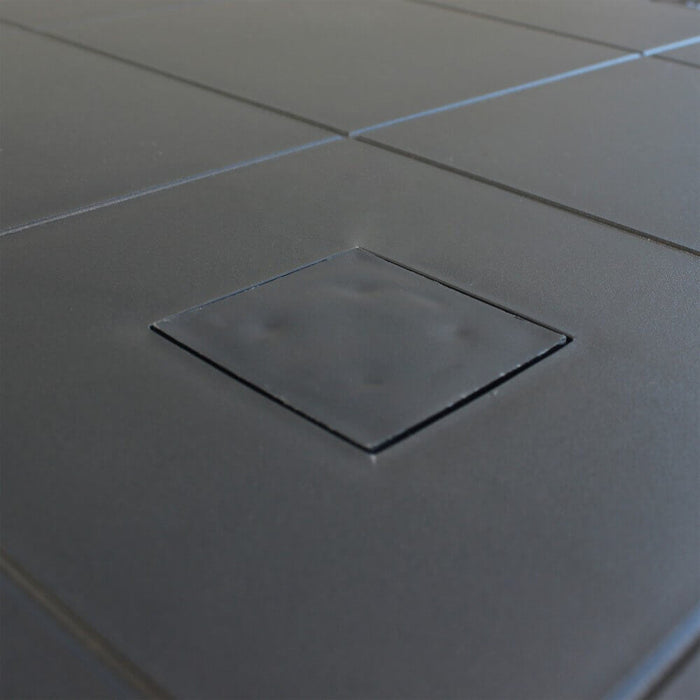 Tavolo Dallas 80x80x74 h cm in Wicker Antracite