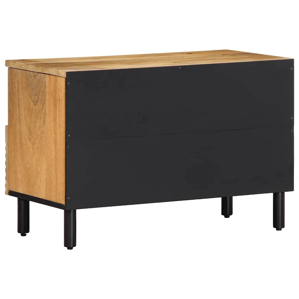 Mobile porta TV moderno con ampio spazio di archiviazione 70 x 33 x 46 cm in legno di mango marrone 02_0057736