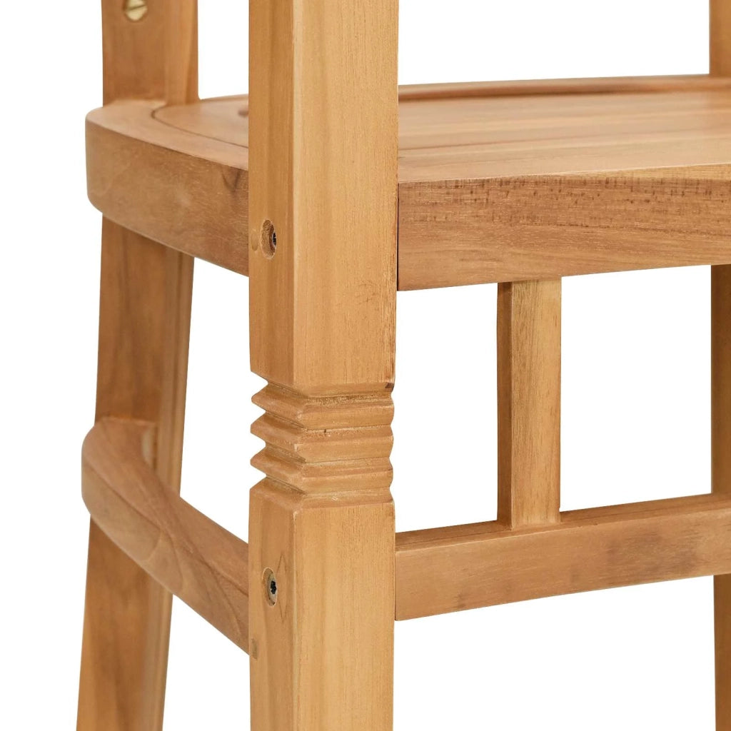 Sedia 2 pcs Marrone 63 x 58 x 89 cm Legno di teak solido 42008383