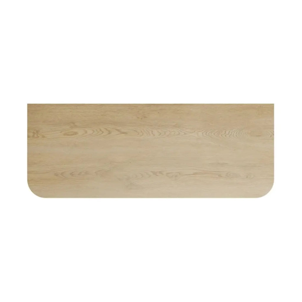Piano lavabo KORI 120 cm rovere chiaro – Accessorio per mobile sottolavabo