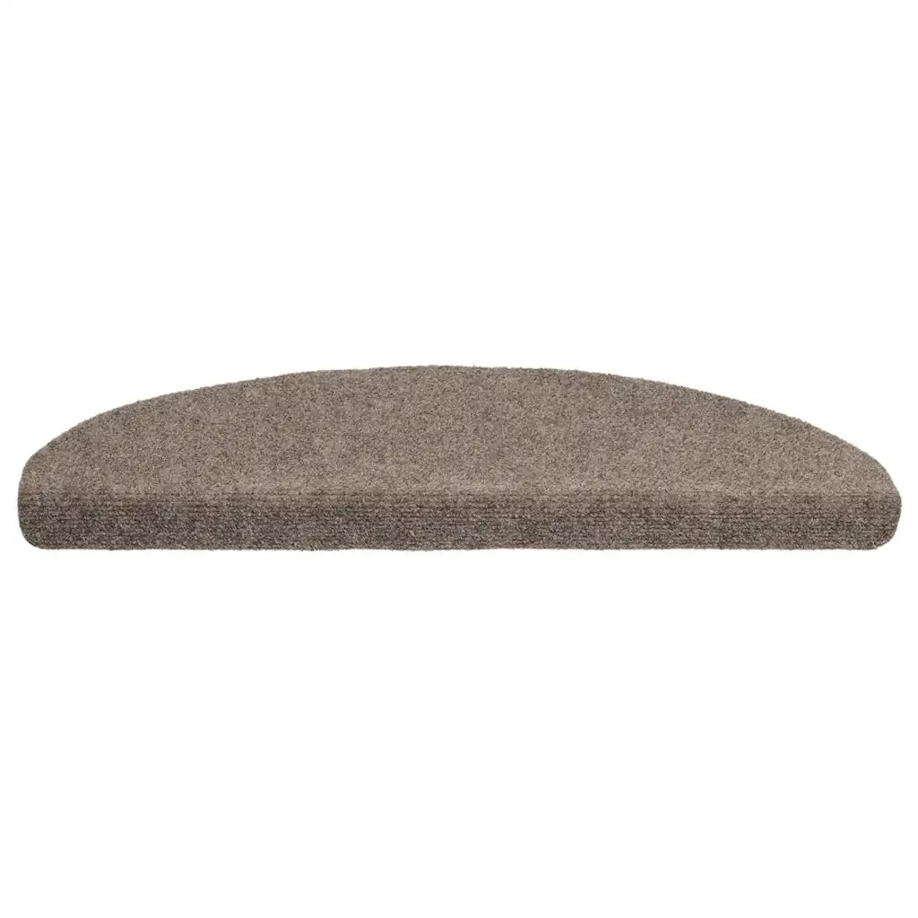 Tappetini per scale autoadesivi 5 pz 65x21x4 cm beige semicircolari grandi 149716