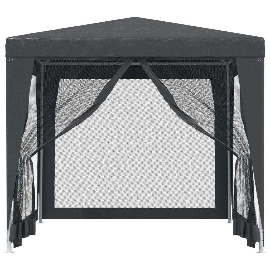Tenda per Feste con 4 Pareti in Rete-Tenda da campeggio Antracite 2,5x2,5 m HDPE