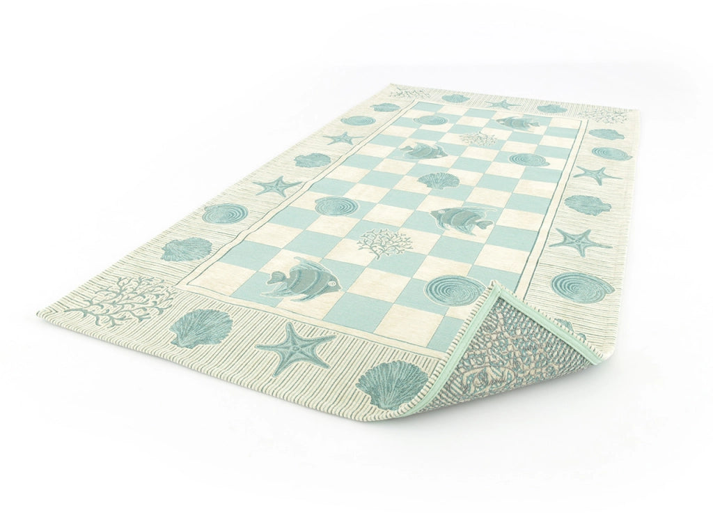 Tappeto Velour Antiscivolo Modello Marino By Suardi - 55x90 cm - Verde