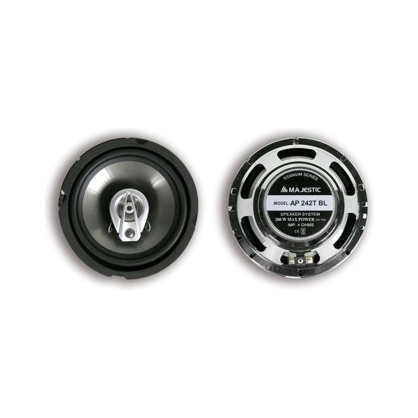 Coppia altoparlanti auto serie titanium ap 242t silver e black 040242