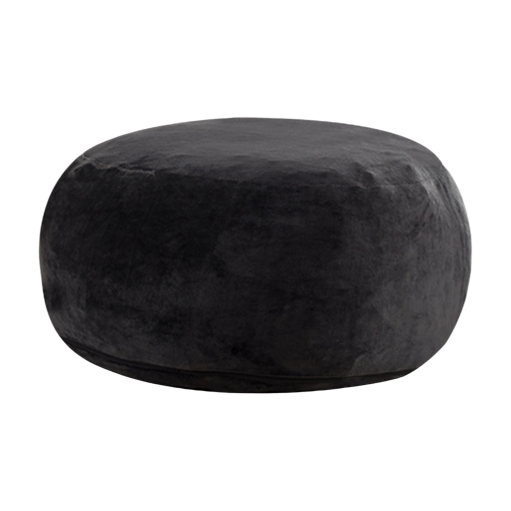 Poltrona pouf per adulti con funzione letto e forma modulabile, in sponge, nero